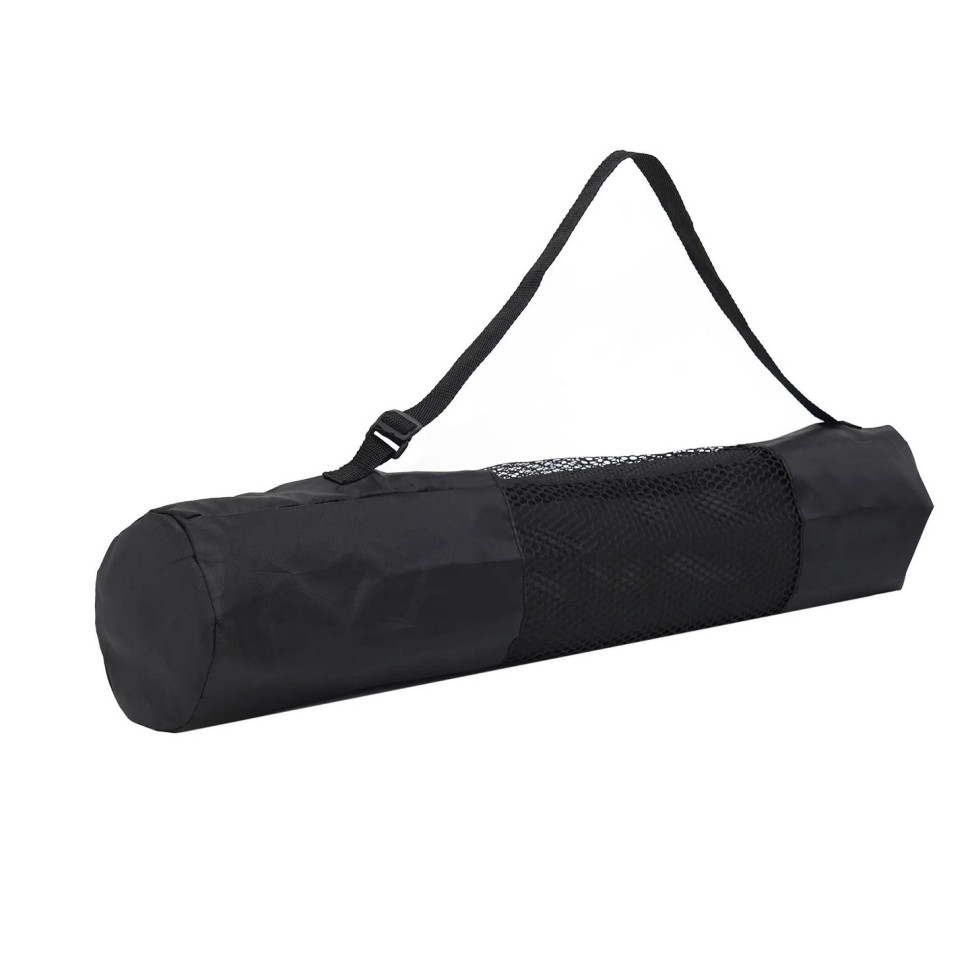 Килимок (мат) спортивний для йоги та фітнесу SportVida SV-EZ0056 TPE 183 x 61 x 0.6 см, Black