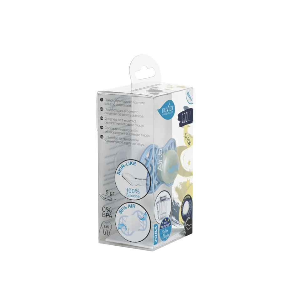 Пустушка Nuvita 7084 Air55 Cool ортодонтична 6m+ 