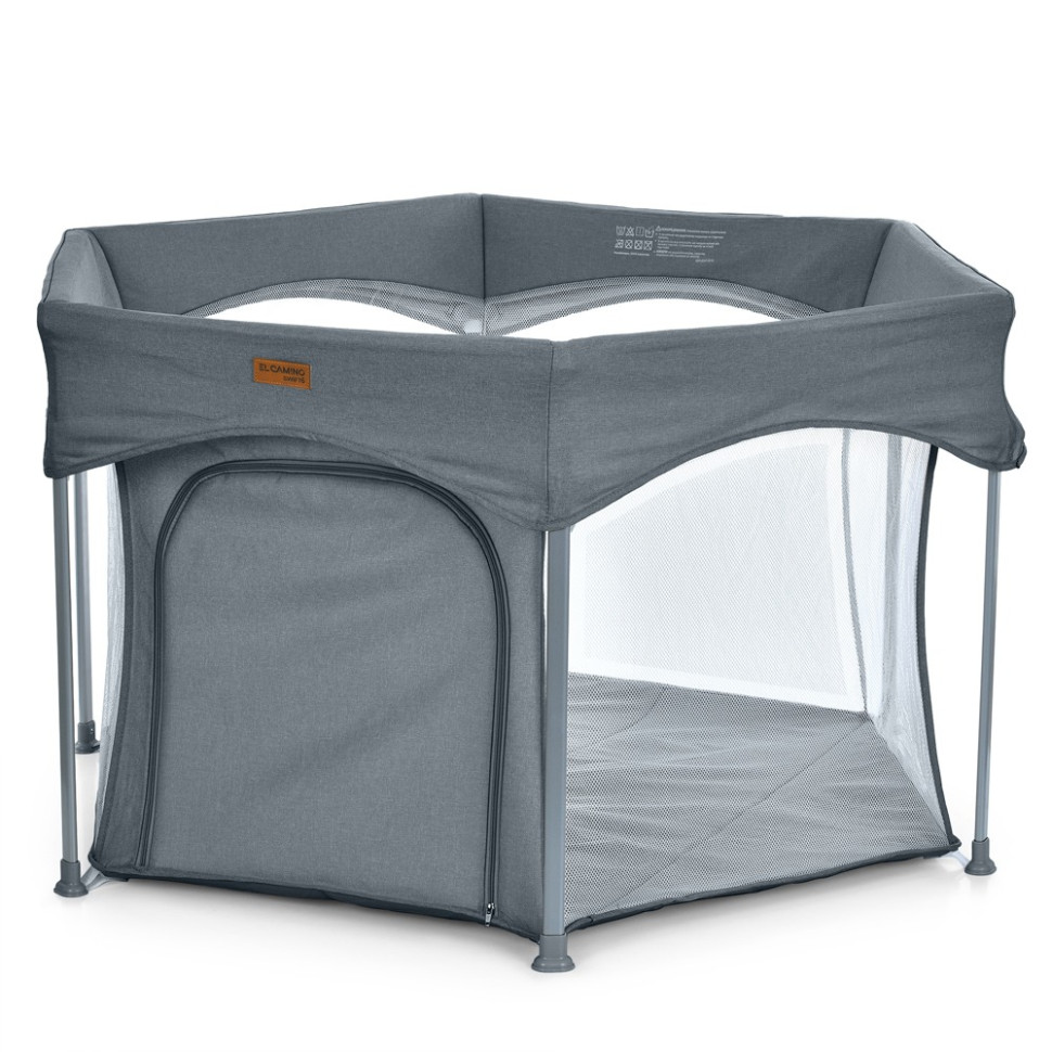 Дитячий манеж SWIFT 6 El Camino ME 1195 Dark Gray, до 15 кг