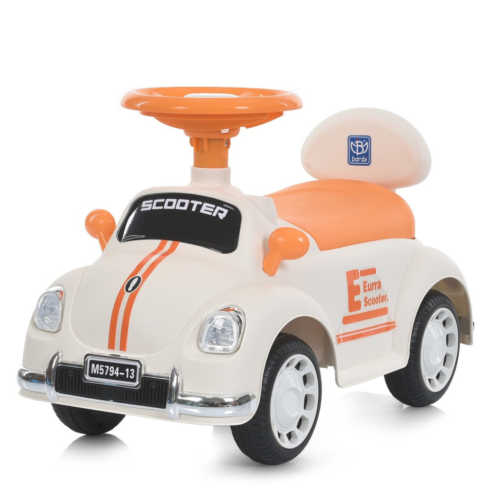 Дитяча каталка-толокар Bambi M 5794-13 бежевий, до 30 кг
