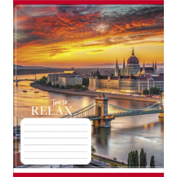 Тетрадь общая "Города в огнях" Leader 096-630107K-1 в клеточку, 96 листов (959063)