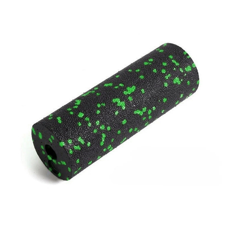 Набір для масажу та йоги 4 в 1 PowerPlay PP_4093_Green 3 м'ячики + валик масажер 15 х 5,3 см