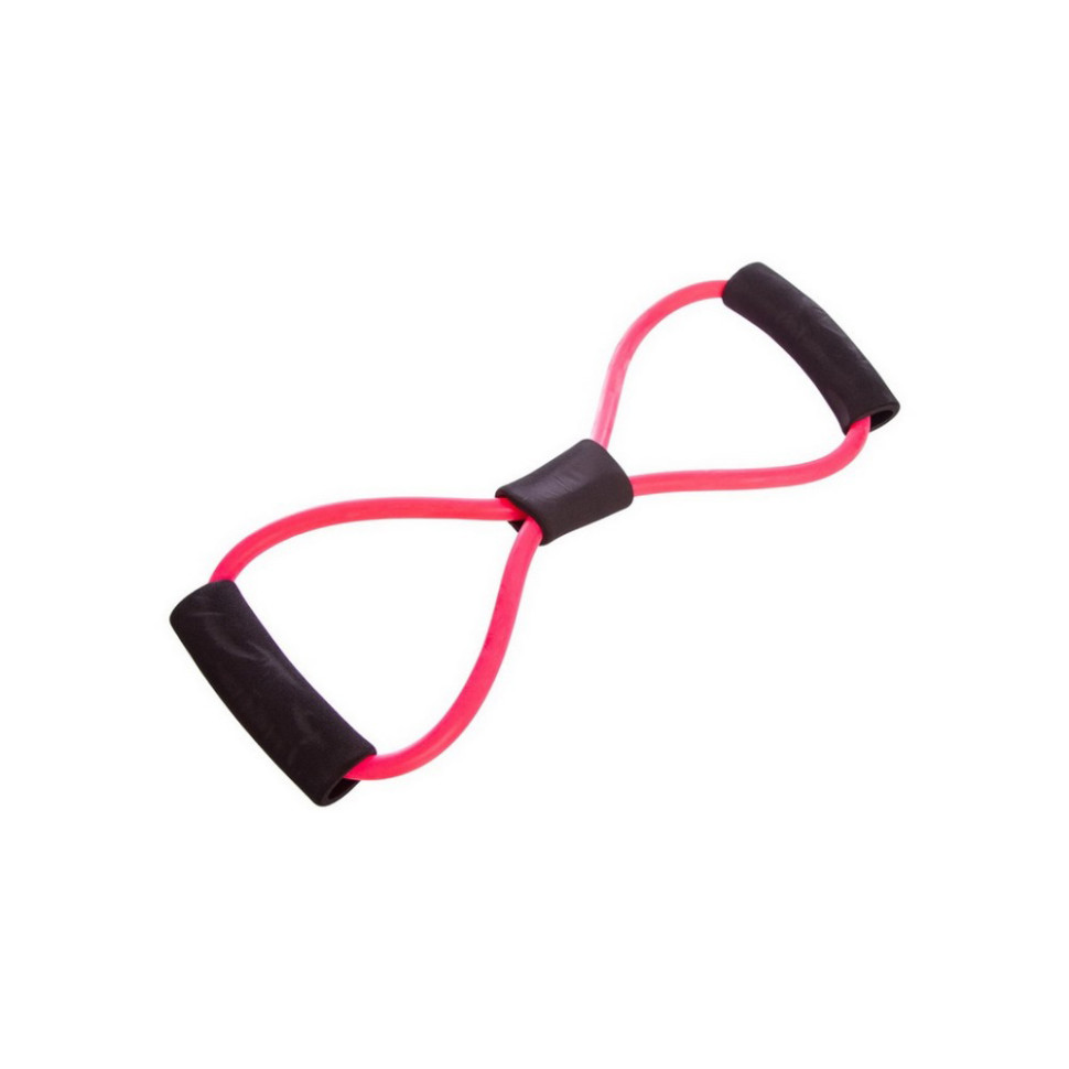 Эспандер восьмерка EasyFit EF-3947-P, розовый, трубчатый
