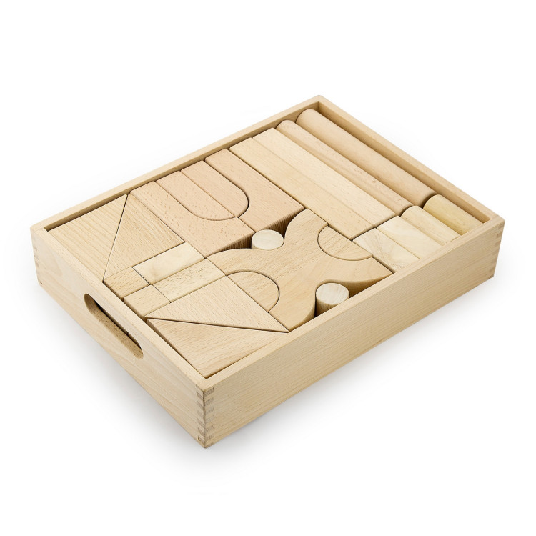 Деревянные строительные кубики Viga Toys 59166, 48 штук | Goodtoys
