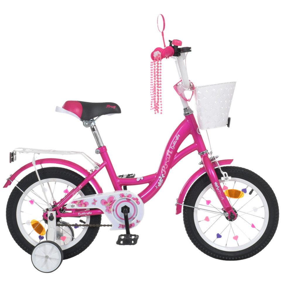 Велосипед дитячий PROF1 Y1426-1 14 дюймів, фуксія по цене 3 579 грн.