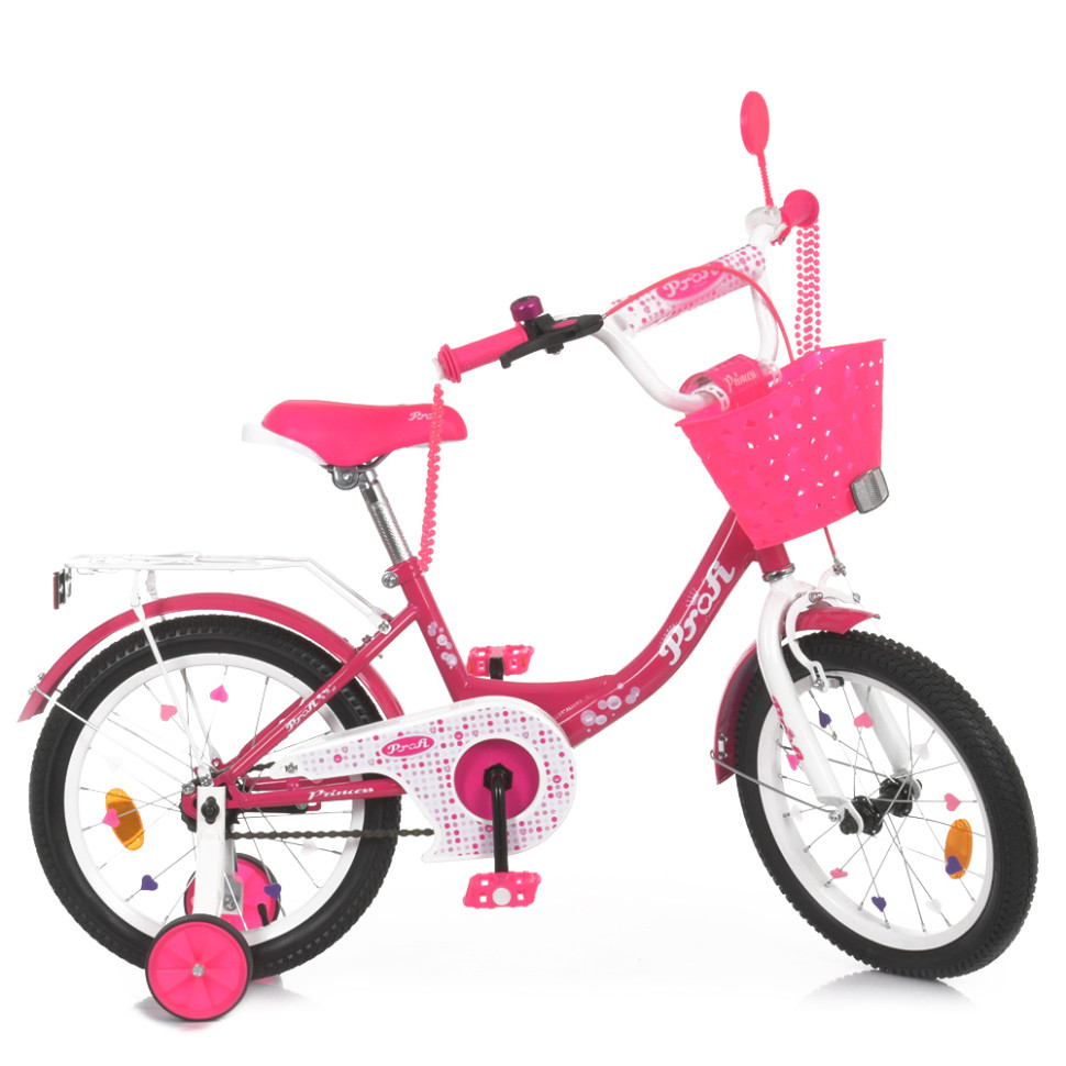 Велосипед дитячий PROF1 Y1813-1 18 дюймів, малиновий по цене 4 261 грн.
