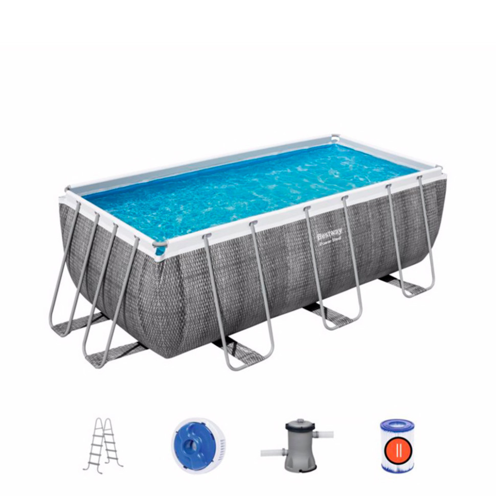 Каркасний басейн Bestway 56722, 412х201х122 см, 8124 л