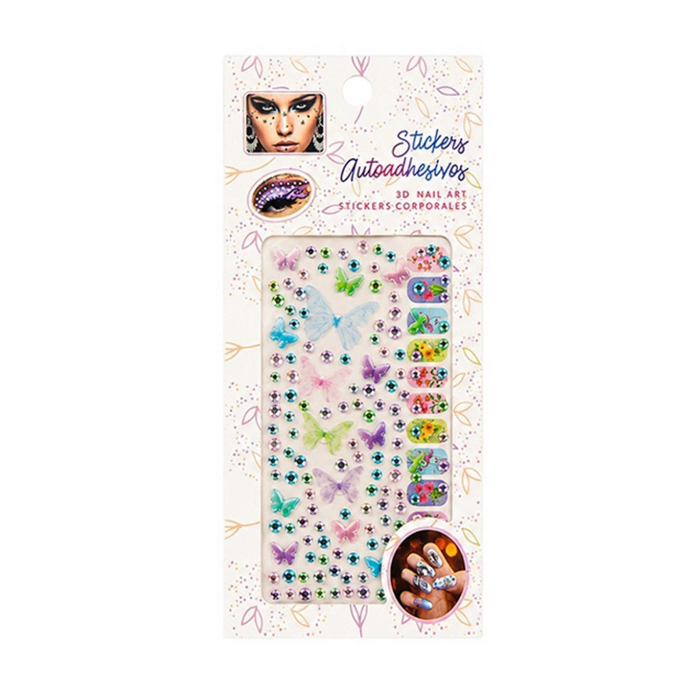 Декоративні наклейки Bambi XY-030(Multi-Color) для манікюру та макіяжу