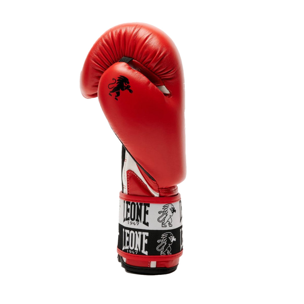 Боксерские перчатки GN208 ICONIC Leone GN208_Red_12oz 12 унций (бинты в комплекте)