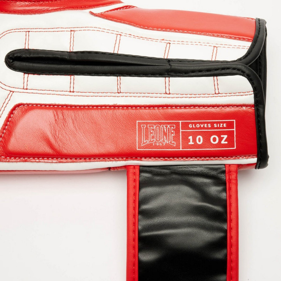 Боксерские перчатки GN208 ICONIC Leone GN208_Red_12oz 12 унций (бинты в комплекте)