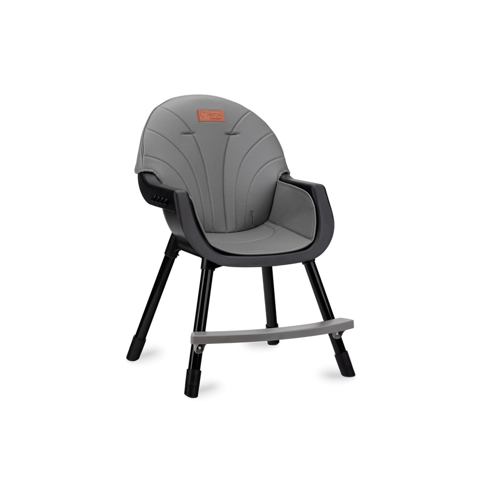 Стульчик для кормления REKI 2 в 1 MoMi KRKA00033 black, функция кресла