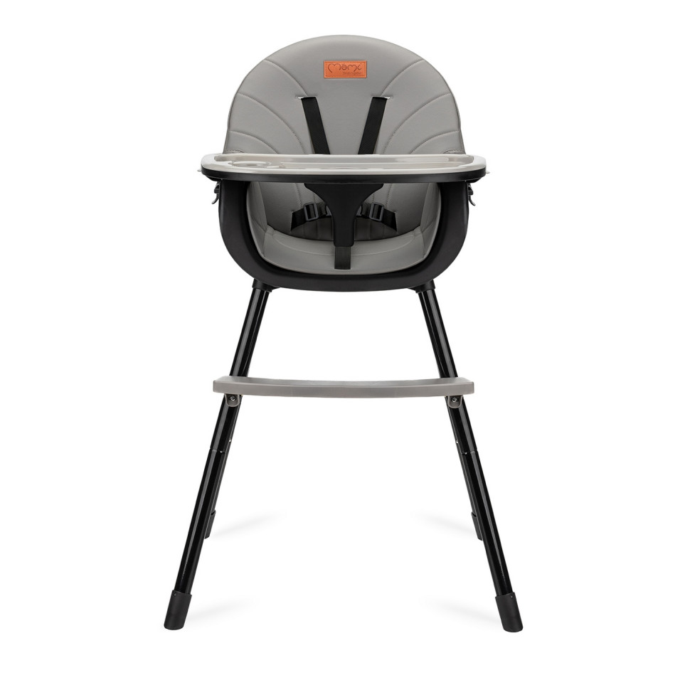 Стульчик для кормления REKI 2 в 1 MoMi KRKA00033 black, функция кресла