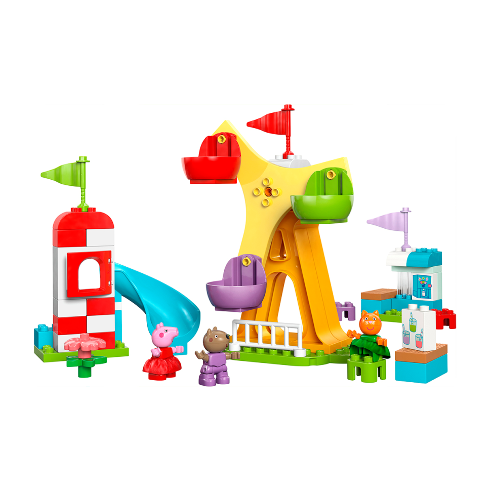 Конструктор DUPLO Свинка Пеппа Ярмарка развлечений LEGO 10453, 53 детали
