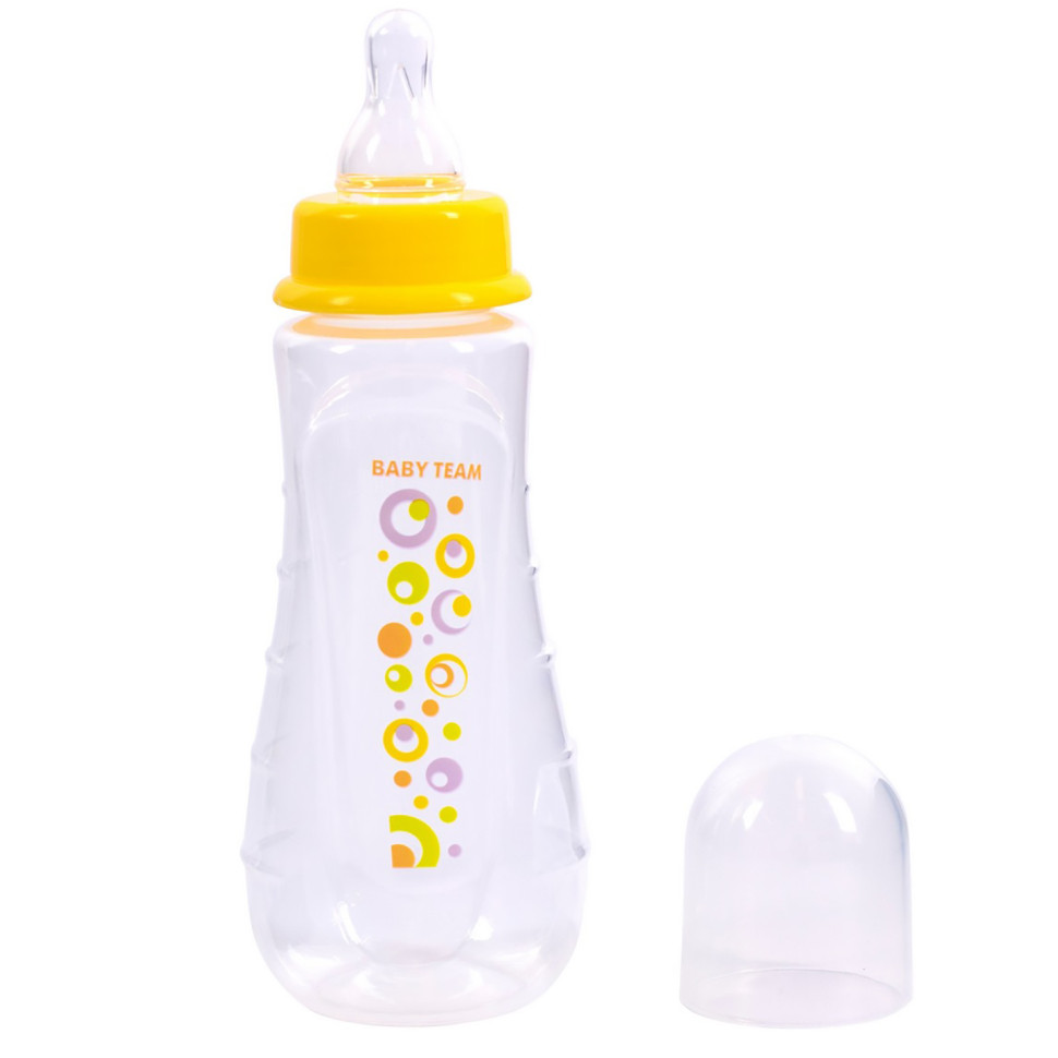 Бутылочка для кормления с силиконовой соской Baby Team 1420, 275 мл