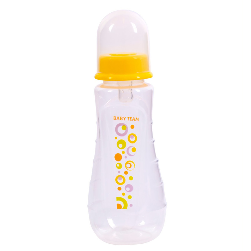 Бутылочка для кормления с силиконовой соской Baby Team 1420, 275 мл