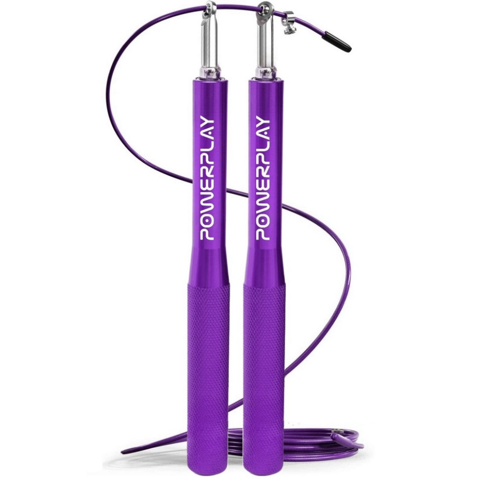 Скакалка скоростная на подшипниках 4207 Elite Jump Rope PowerPlay PP_4207_Purple 3 метра