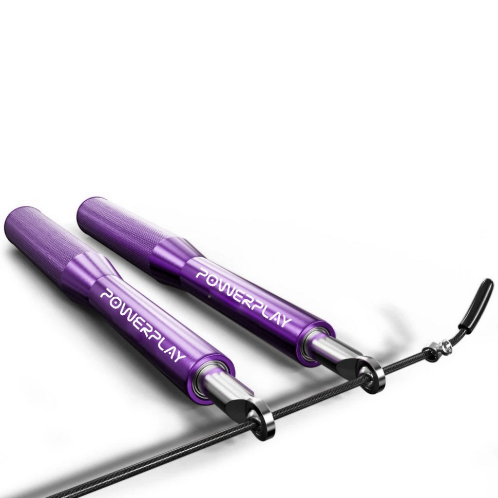 Скакалка скоростная на подшипниках 4207 Elite Jump Rope PowerPlay PP_4207_Purple 3 метра