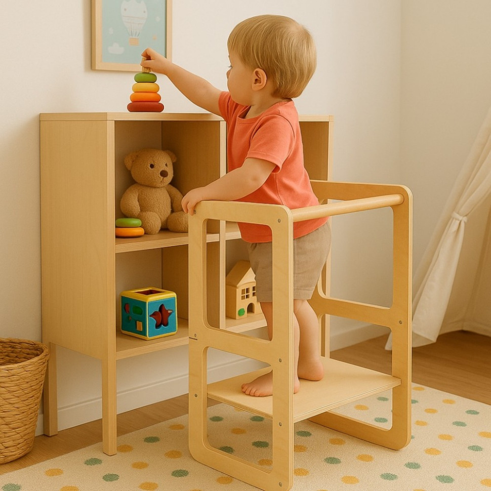 Набор мебели монтессори 3 в 1 TIA-SPORT sm-1439 размер 90х40х45 см