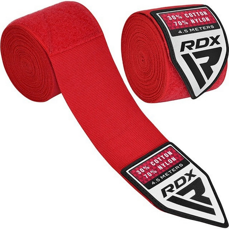 Бинти для боксу WX Professional Boxing Hand Wraps RDX Inc Limited HWX-RR+ Red 4,5 м