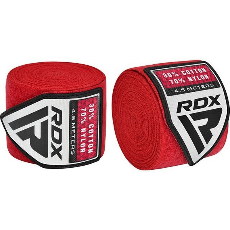 Бинти для боксу WX Professional Boxing Hand Wraps RDX Inc Limited HWX-RR+ Red 4,5 м