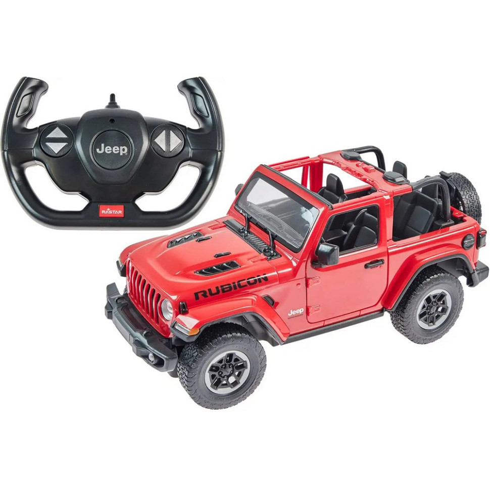 Машинка на радиоуправлении JEEP Wrangler Rubicon Rastar 79460 red 1:14 