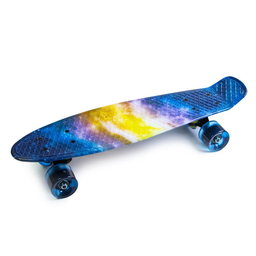 Скейт Penny Board «Universe» Bambi 2041154411 колеса зі світлом 80 кг