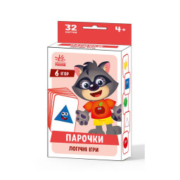 Настольная игра Парочки: Логические игры Ранок 1392006, 6 игр