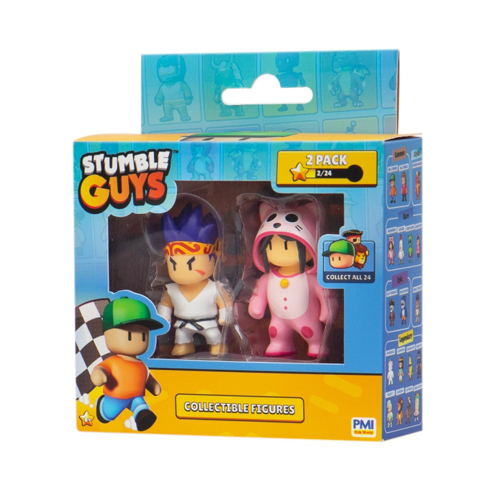 Набор Коллекционных Фигурок СЕНСЕЙ ФАЕРФИСТ И МЯУМЕР STUMBLE GUYS SG2015-3, 2 фигурки 6 см
