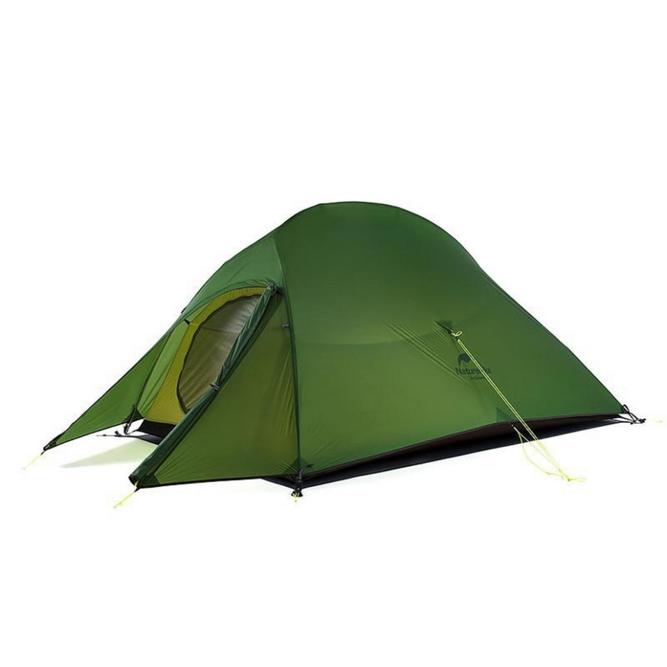 Палатка сверхлегкая двухместная с футпринтом СІоцԁ Up 2 Updated NH17T001-T Naturehike 6927595732212, 20D, темно-зеленый