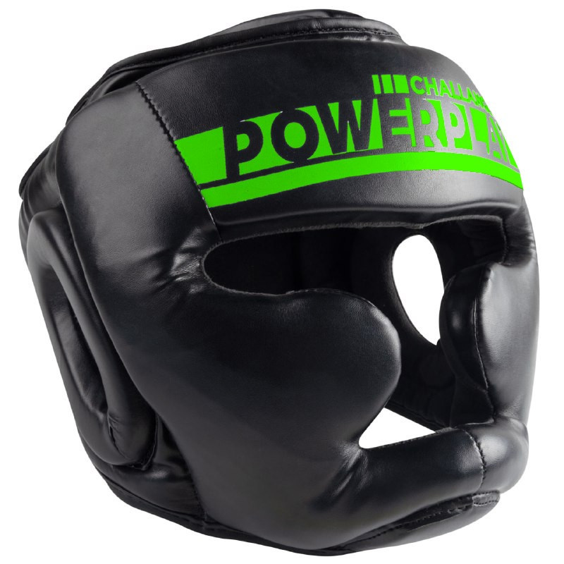 Боксерський шолом тренувальний 3048 PowerPlay PP_3048_S_Bl/Green, Чорно-Зелений, S