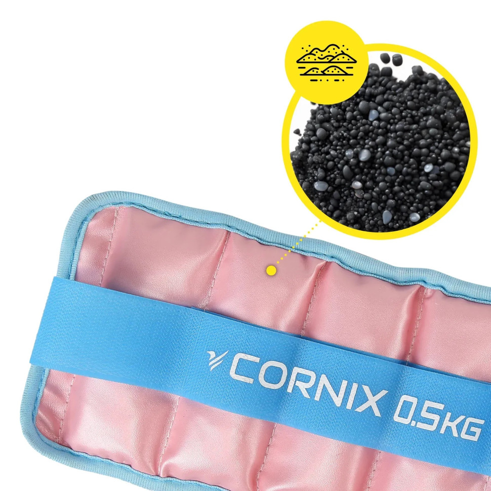 Утяжелители-манжеты для ног и рук Cornix XR-0396, 2 x 0.5 кг