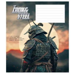 Тетрадь ученическая "Iron&Steel" Школярик 012-3284K-5 в клетку, 12 листов