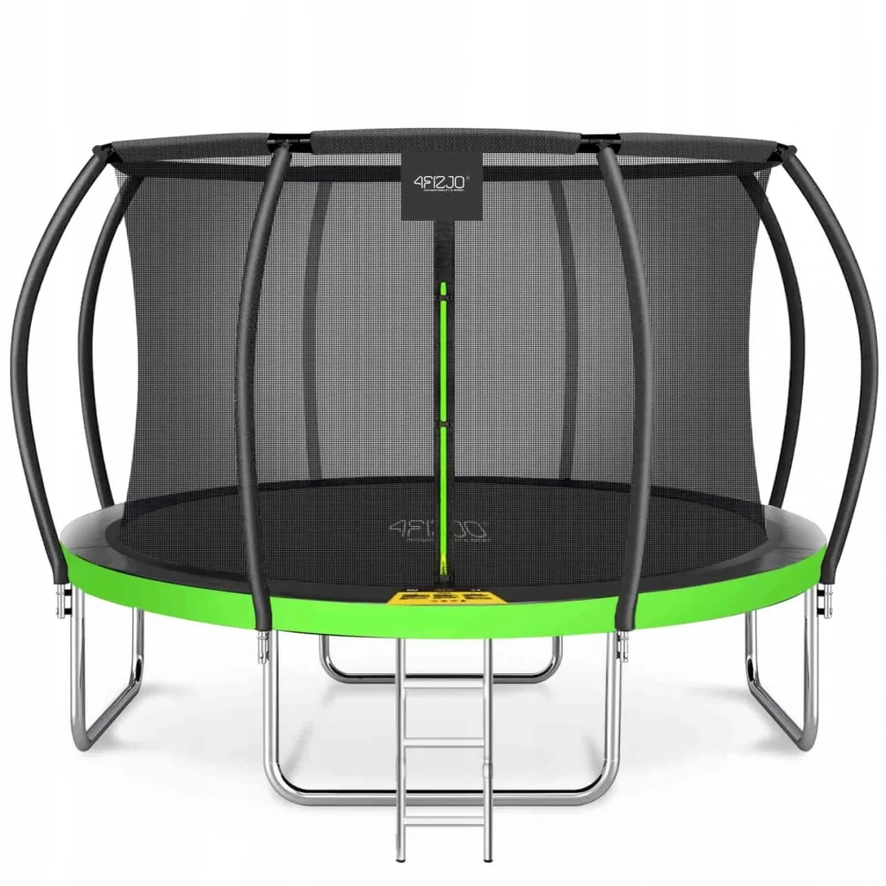 Батут с внутренней сеткой Premium 4FIZJO 4FJ0606 Black/Green 14FT 435 см