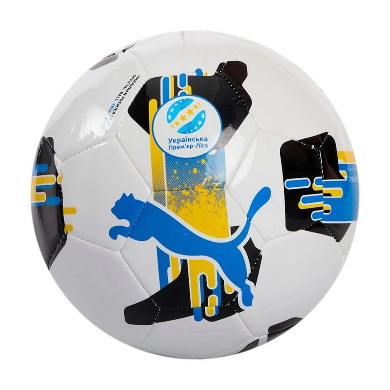 Мяч футбольный Orbita UPL (MS) Puma 084593-01-4 белый, черный, желтый, голубой № 4