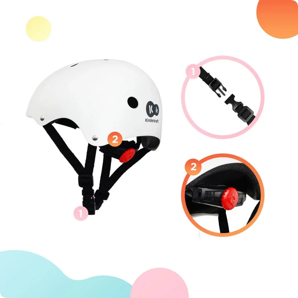 Дитячий захисний шолом Kinderkraft KASAFE00WHT0000 Safety White