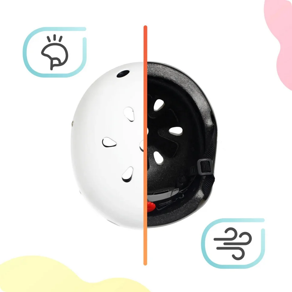Дитячий захисний шолом Kinderkraft KASAFE00WHT0000 Safety White