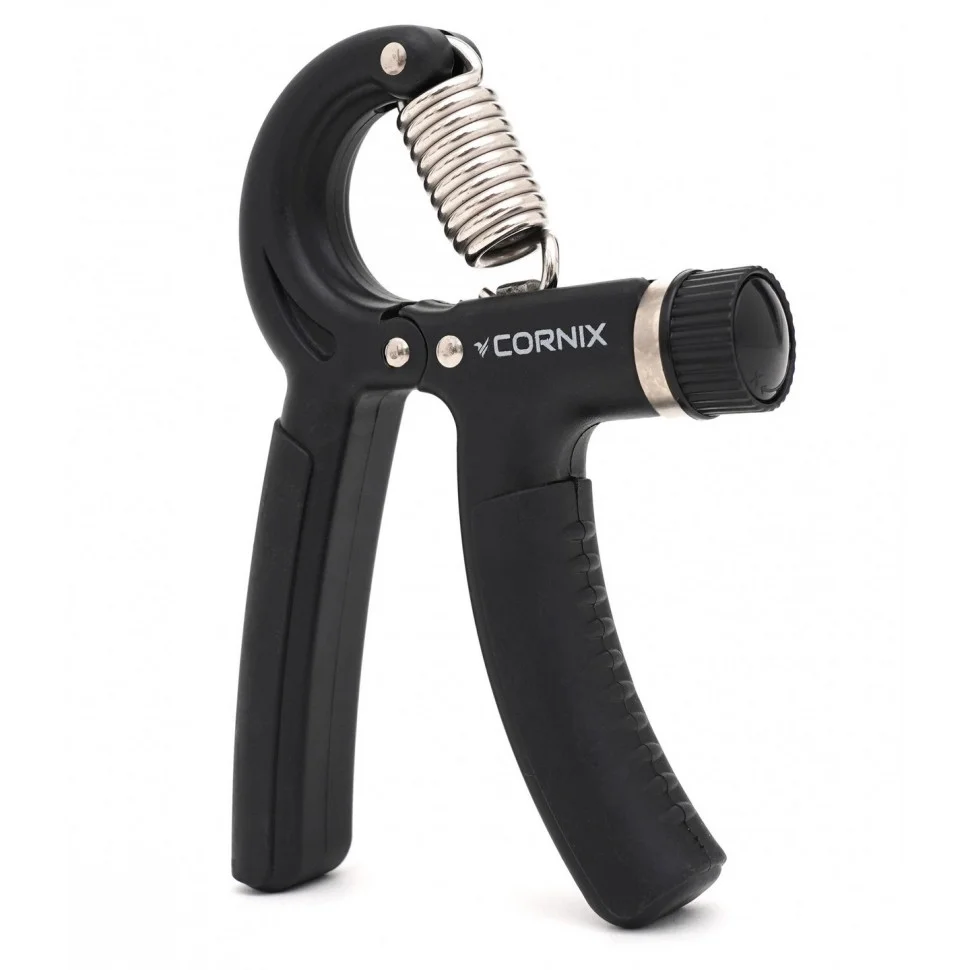 Эспандер кистевой с регулируемой нагрузкой Cornix XR-0145, 5-60 кг, Black