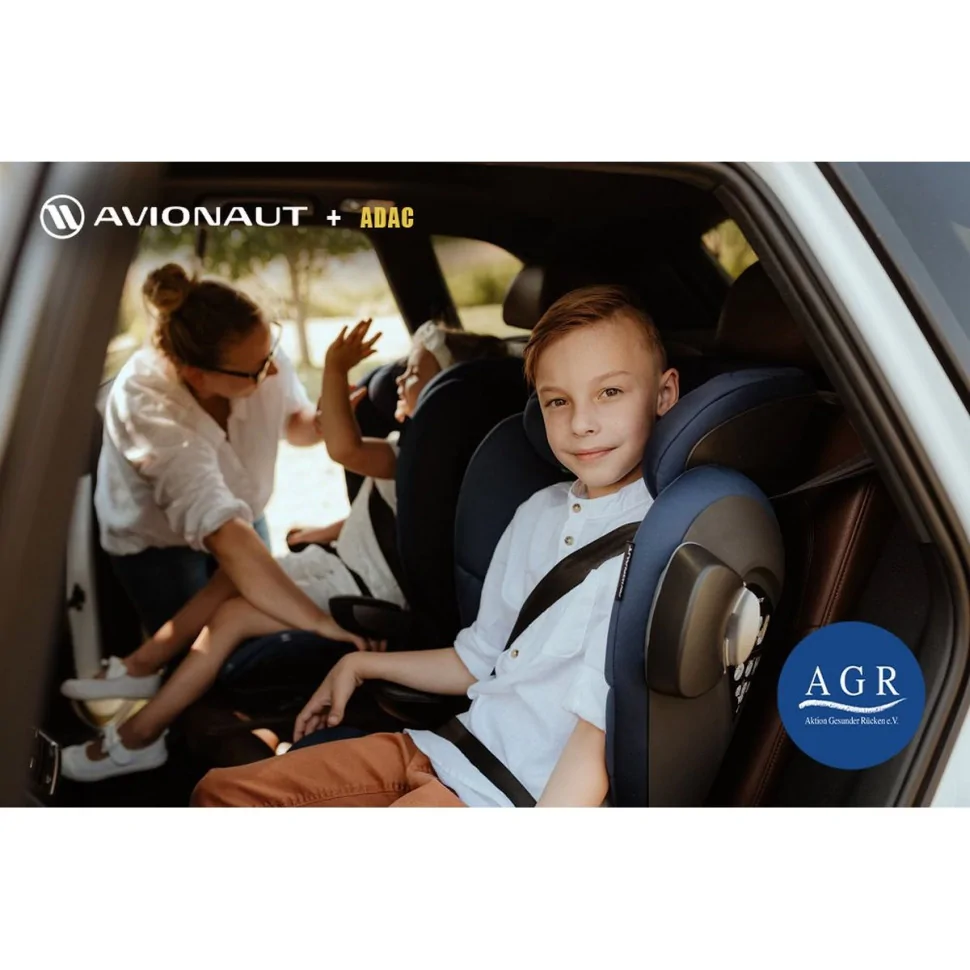 Автокрісло Avionaut Max Space Iso-Fix гр.2-3 Сіре AV-360.MS.01