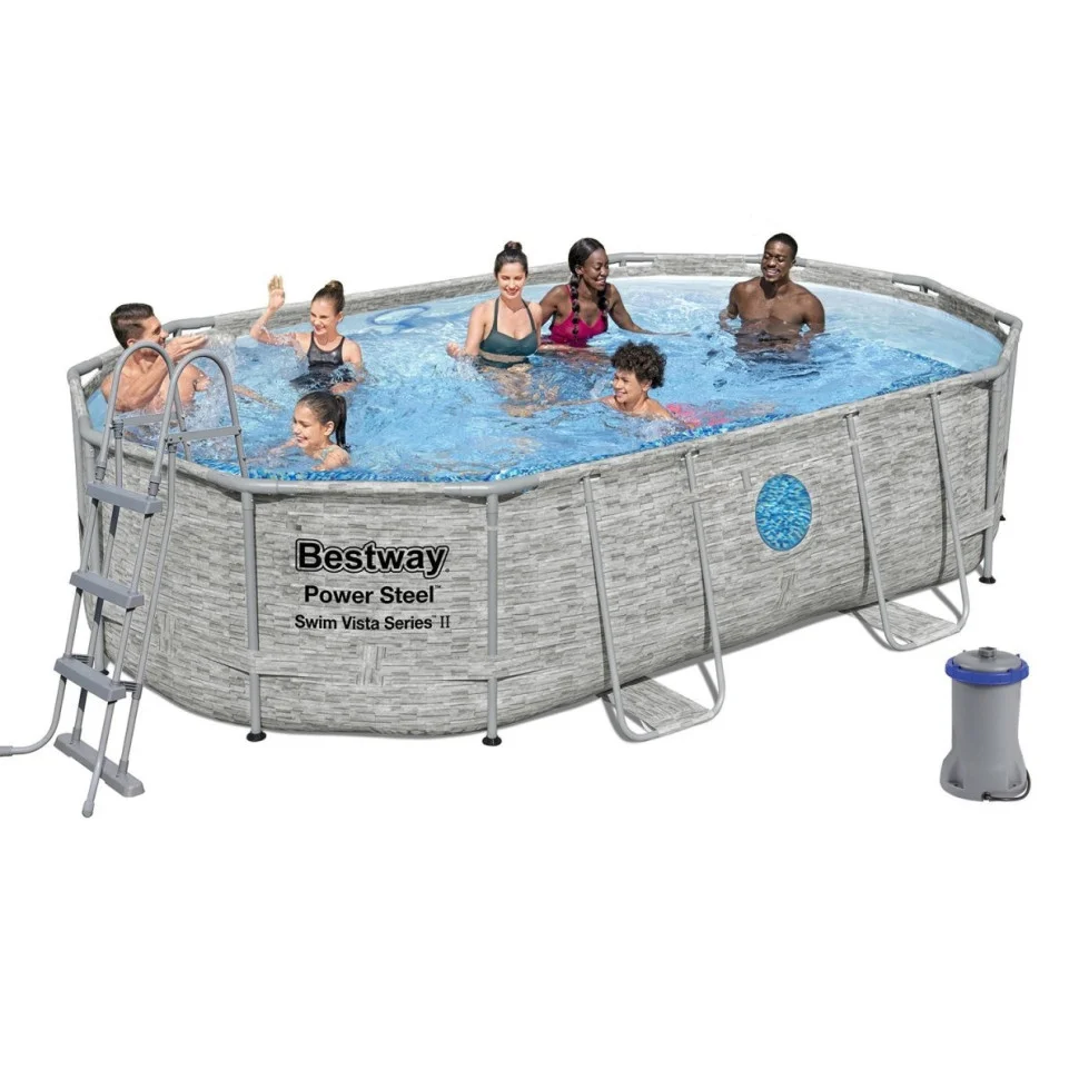 Каркасний басейн Bestway 56946K 488х305х107 см, 10949 л