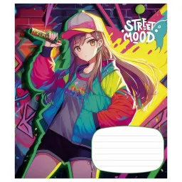 Тетрадь ученическая "Manga style" Школярик 024-3272L-2 в линию, 24 листов