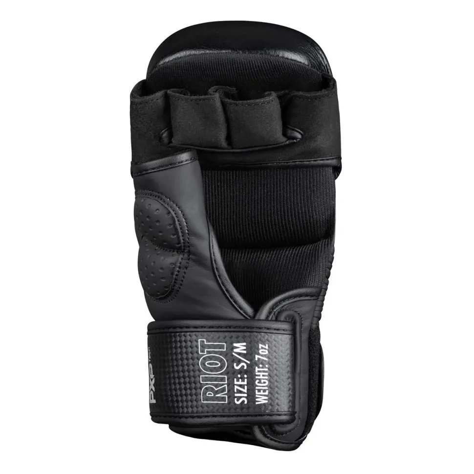 Перчатки ММА RIOT Pro Phantom PHMMAG2531-SM Black S/M (капа в подарок)