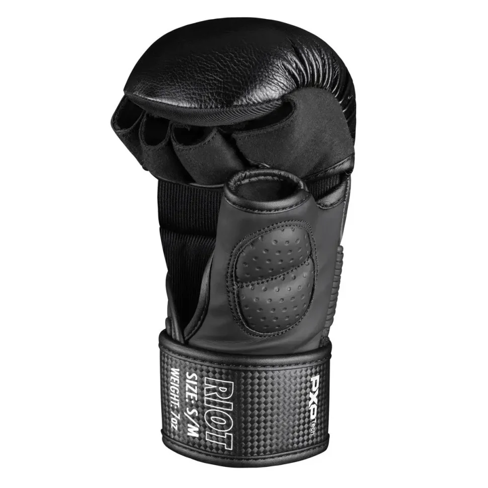 Перчатки ММА RIOT Pro Phantom PHMMAG2531-SM Black S/M (капа в подарок)