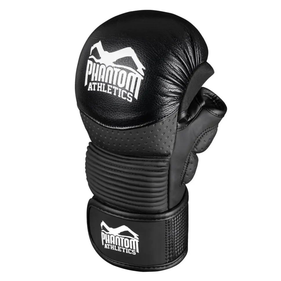 Перчатки ММА RIOT Pro Phantom PHMMAG2531-SM Black S/M (капа в подарок)