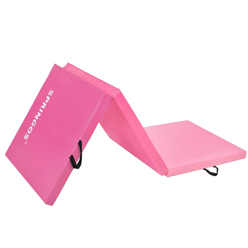Мат гимнастический складной Springos FA0140 Pink 180x60x5.5 cм