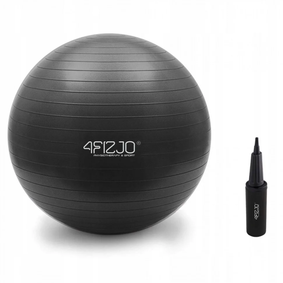 Фитбол 4FIZJO 4FJ0400, 65 см, Anti-Burst, Black