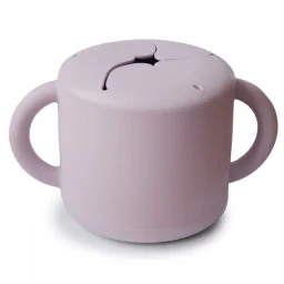Силіконовий кухоль для снеків Papillon Mushie 000657 Soft lilas, лаванда