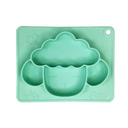 Силіконова тарілка-килимок "Баранчик" Mega Zayka MGZ-0125(Turquoise) 18х23 см