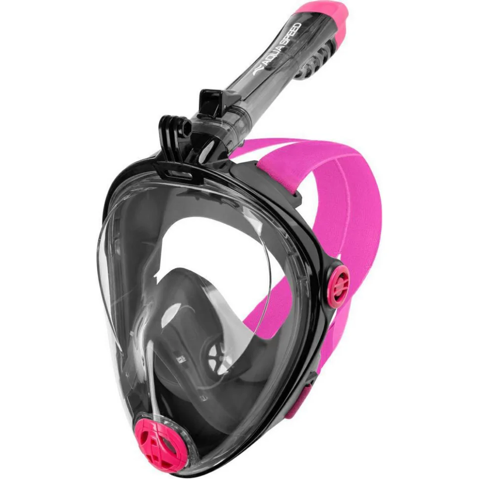 Повнолицьова маска SPECTRA 2.0 Aqua Speed 247-19 чорний, рожевий, S/M