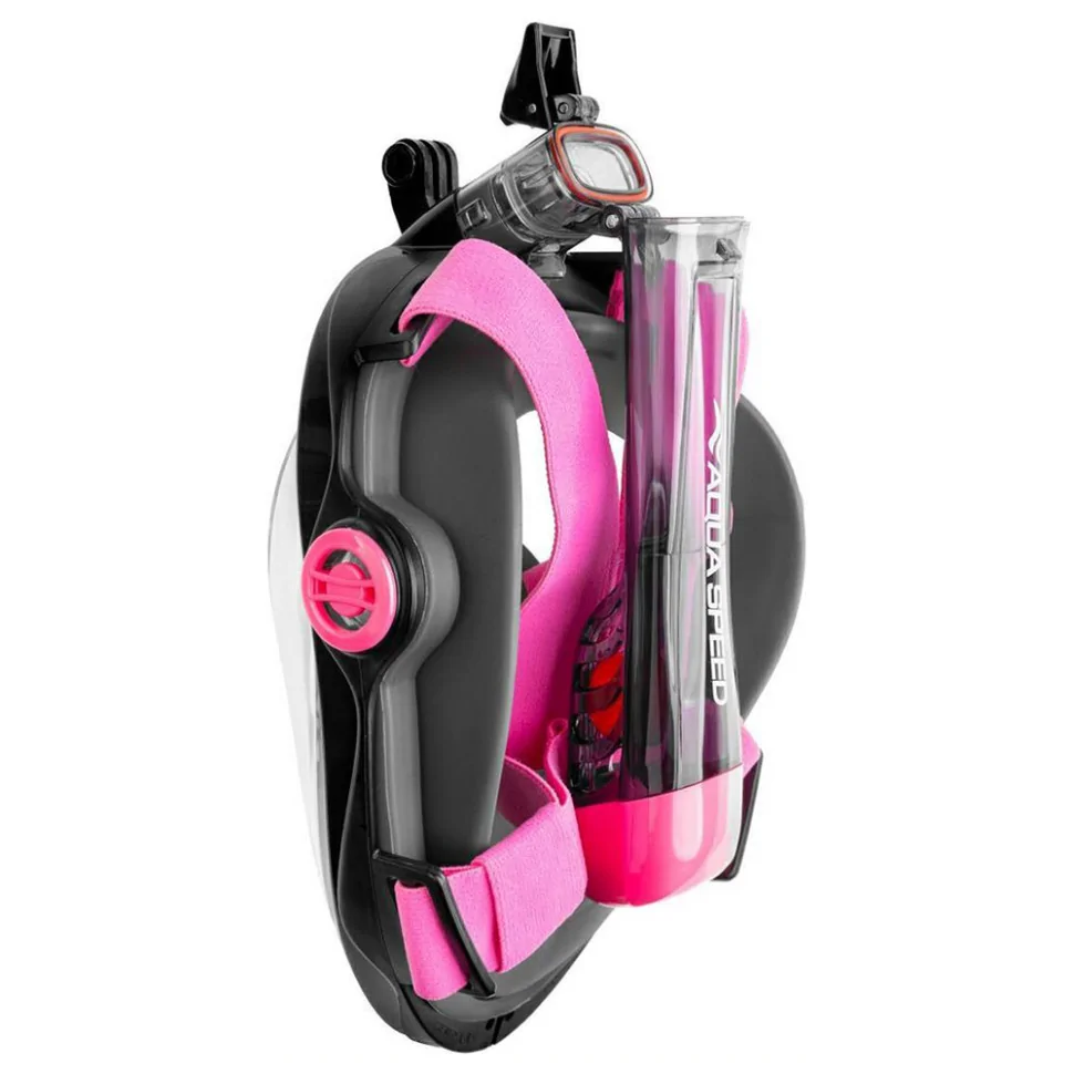 Повнолицьова маска SPECTRA 2.0 Aqua Speed 247-19 чорний, рожевий, S/M