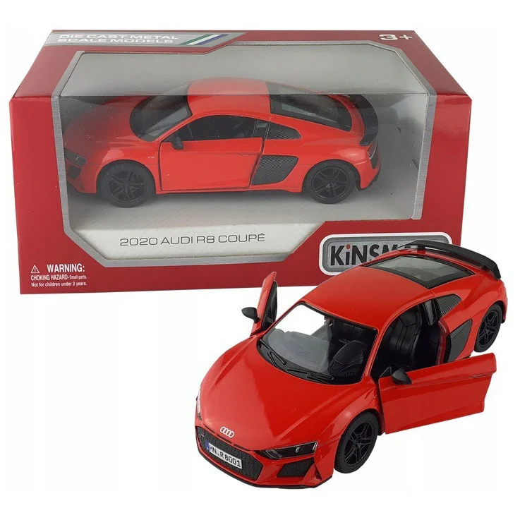 Машинка металлическая Audi R8 Coupe 2020 Kinsmart KT5422W инерционная 1:36   